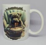Pitbull Puppy Coffee Mug: Less Talk More Sips