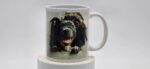 Cute Pitbull Puppy Chewed his way through the wall of the mug. 11 oz mug - Woof-Craft, Woof Craft